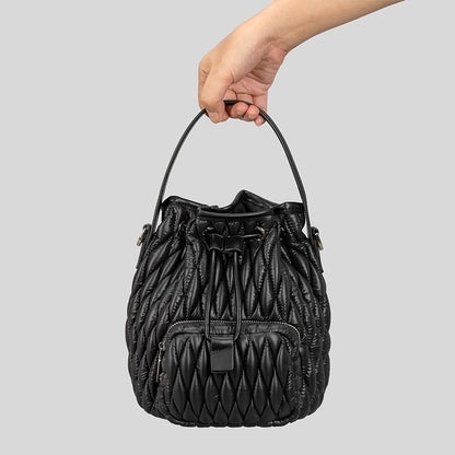 Puff Me Up Drawstring Crossbody Bag